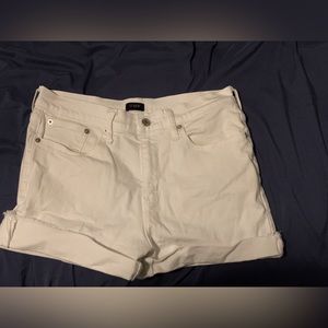 White J. Crew Shorts